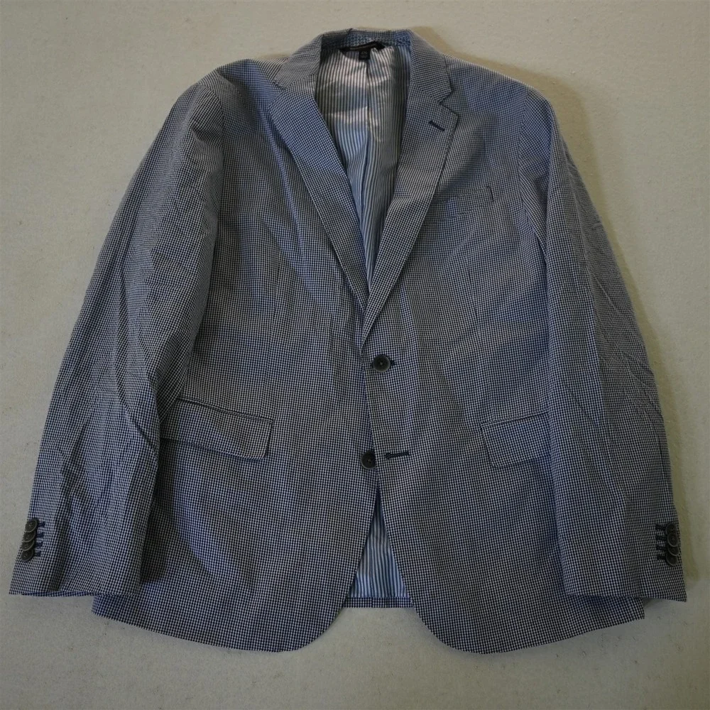 Banana Republic 42S Gingham Seersucker Soft Shoulder Blazer Jacket‎ Sport Coat